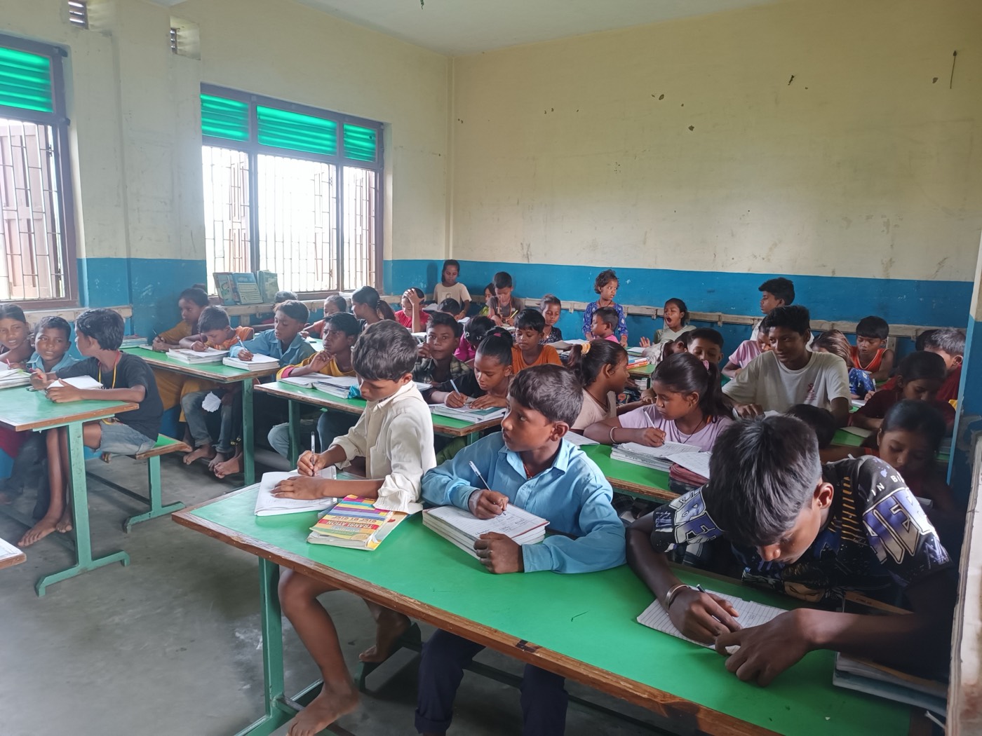 Upper basic level students in classroom session