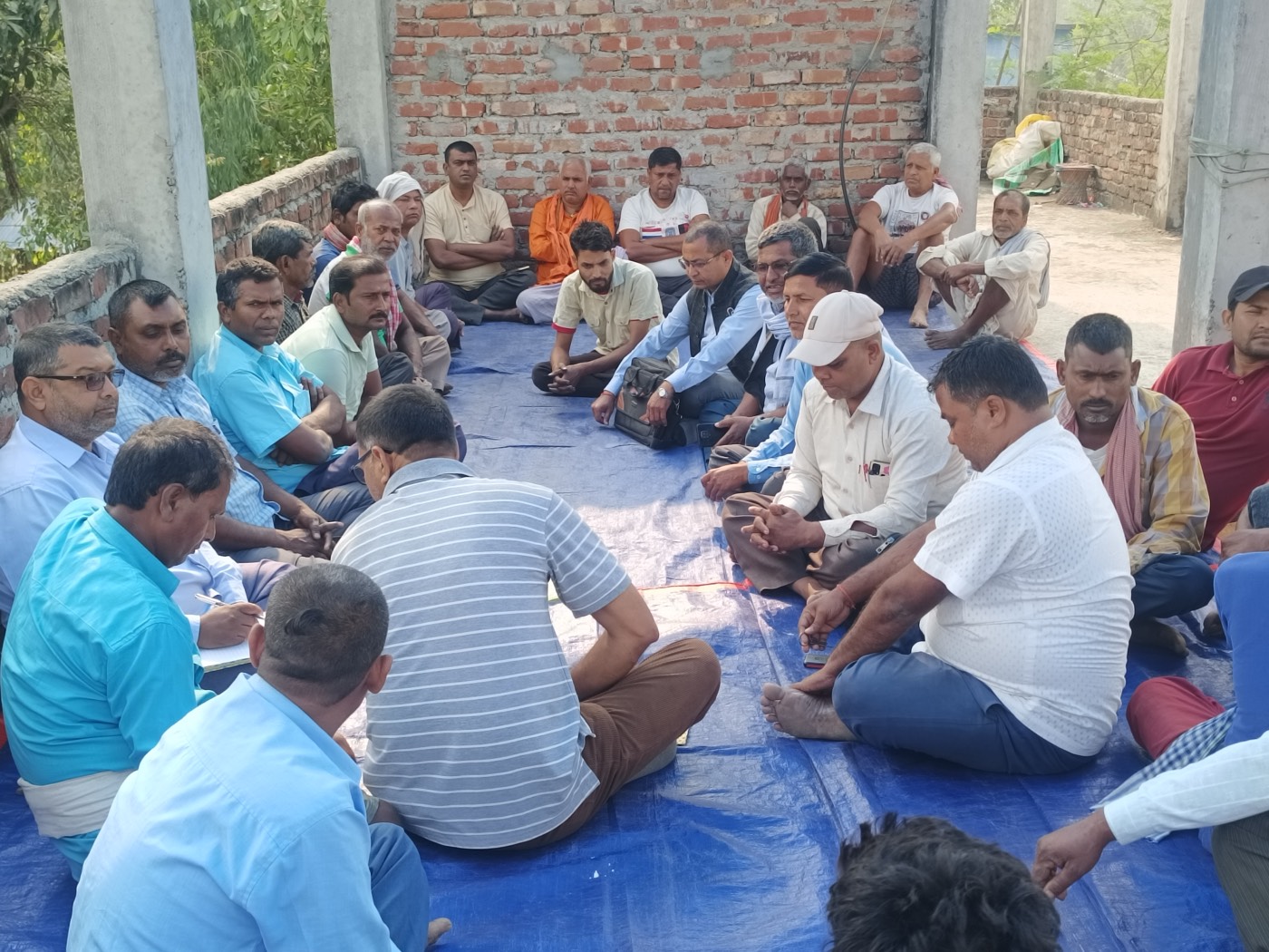 School Management Committee meeting with community members